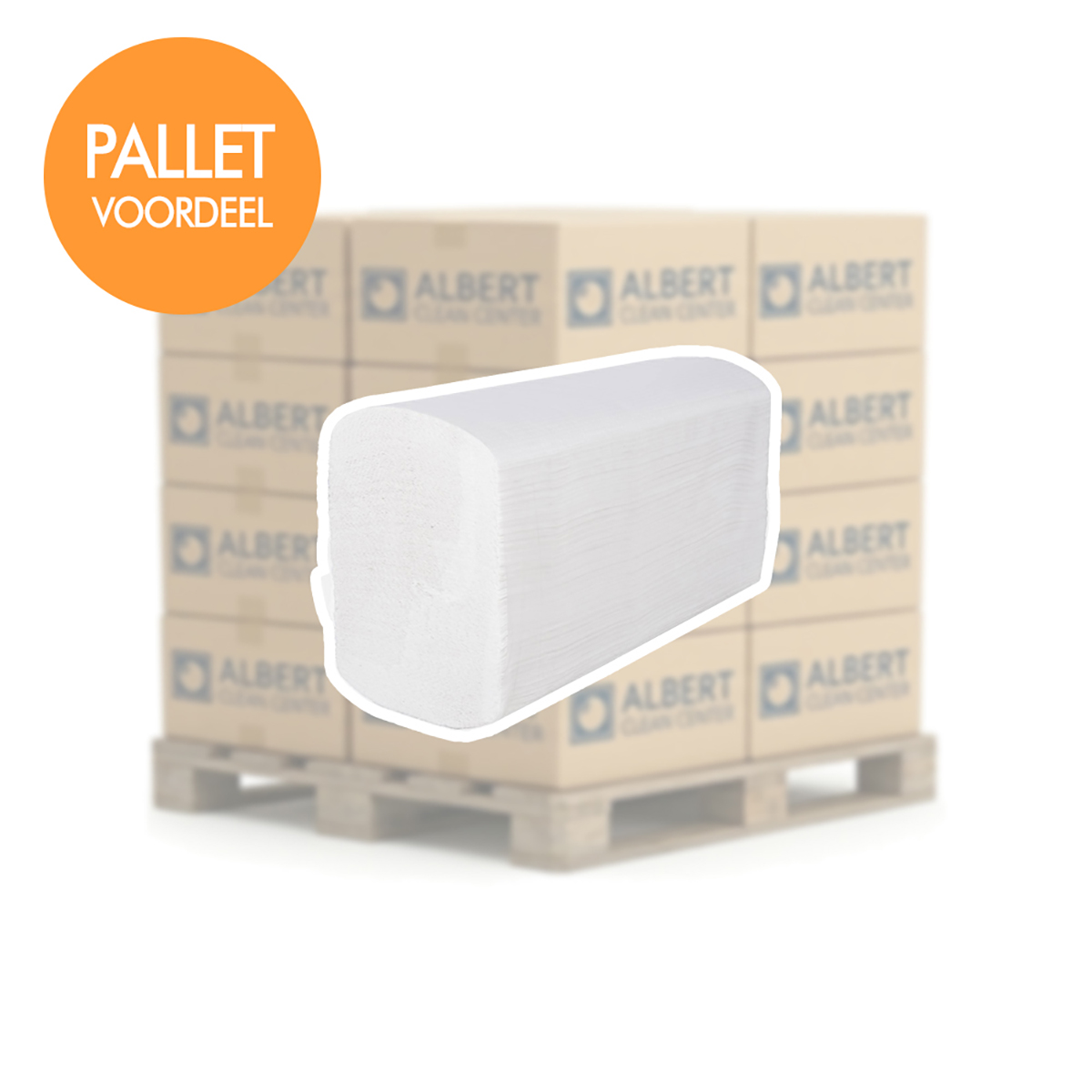 Handdoekpapier Z-Vouw 1-laags Naturel Gerecycled - Image 2